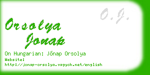 orsolya jonap business card